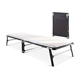 JAY-BE Valore Letto Pieghevole con Traspirante Airflow Mattress, Metallo, Nero, Singolo (90 x 190 cm)