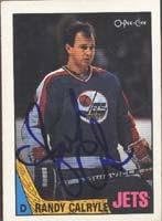 Randy Carlyle Winnipeg Jets 1987 Opee Chee Autographed Card. This item comes with a certificate of authenticity from Autograph-Sports. Autographed -