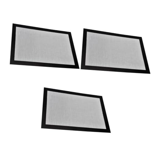 BESTonZON 3 Uds Freidora De Aire Horno Tostador Macaron Estera Para Hornear Macaron Esteras Para Hornear De Silicona Estera Para Hornear De Fibra De Vidrio Almohadilla Para Horno