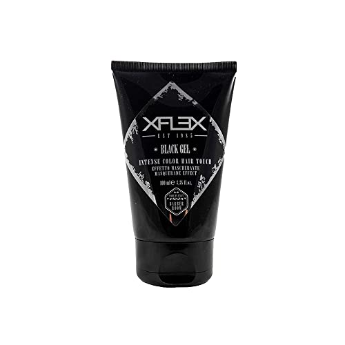 Xflex Black - Gel para el cabello, efecto Mascarilla moldeadora para hombre, 100 ml