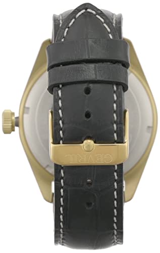 Gevril 48602.1 Men's Yorkville Swiss Automatic Watch, Genuine Leather Strap with Tang Buckle2