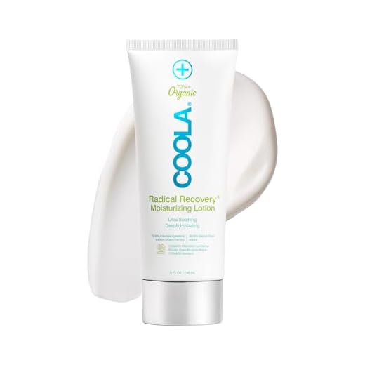 COOLA Organic Radical Recovery After Sun Body Lotion, Includes Aloe Vera, Agave and Lavender Oil for Sunburn Relief, 5 Fl Oz