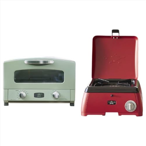 アラジン 福袋 グラファイトトースター グリーン 緑 kamado レッド AET-GS13C SAG-K29AF セット 2枚焼き ポータブルガスコンロ カセットコンロ アウトドア用品 キャンプ用品 調理家電 家電 日用品