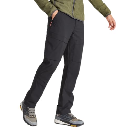Craghoppers Mens Kiwi Pro Expedition Pants, Black/Black, 40 x 31 | Outdoor Inspired and Rugged Pants for Hking, Camping and Outdoor Adventures