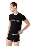 Emporio Armani Men's Shirt and Trunk Set, Black, Medium