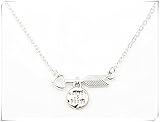  Cupido arco y flecha colgante collar