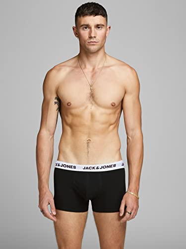 Jack & Jones Herren Jacsolid Trunks 10 Packs Boxershorts, 5x Blue Nights, 5x Schwarz ,S 3