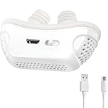 Sleep Apnea Devices Anti Snoring Micro CPAP Snoring Stopper Improve Sleep Silent Nasal Breathing Sleep Apnea and Stop Snoring Aid for Men Women Portable Comfortable Reusable Dual Vortex Airflow White