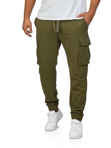 Riverso RIVLoris, pantalones cargo de hombre, largos, ajuste normal, pantalones cargo de entrenamiento, pantalones para el tiempo libre, bolsillos, rojo, azul, negro, verde, S, M, L, XL, XXL, 3XL, 4XL