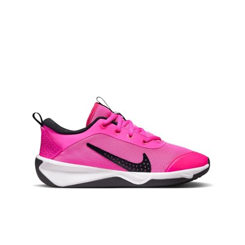Nike Omni Multi-Court Big Kids' Indoor Court Shoes (DM9027-602, Laser Fuchsia/Black-White) Size 63