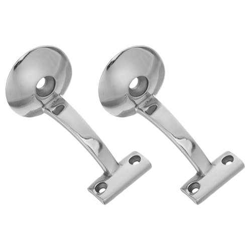 Soporte de escalera de acero inoxidable plata Zerodeko mejoras de seguridad para pasamanos 1
