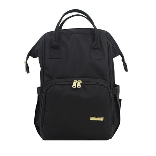 Mochila Maternidade Multifuncional Thigoline com Bolso Térmico (Casual, Preto, médio)