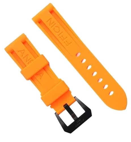 Bracelet de poignet caoutchouc étanche ruban orange noir flexible et résistant à l'eau