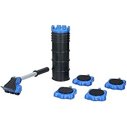 Patines Regulables Para Muebles Kinzo - Patín Deslizante para Muebles (13 Piezas) Set de Ayuda de Transporte Estable para el Transporte Seguro de Muebles, lavadoras, etc. Capacidad de Carga de 300 kg por Rollo.