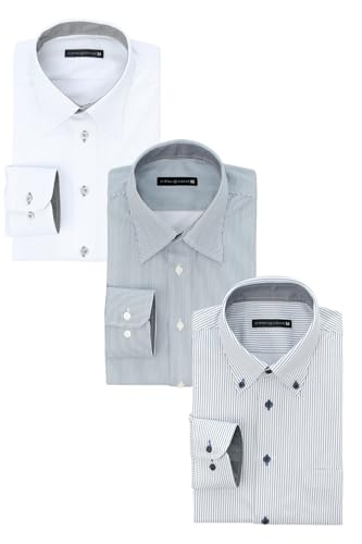 atelier365 長袖ニットワイシャツ3枚セット