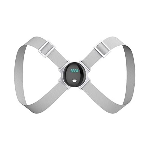 DSMYYXGS Smart Back Posture Corrector Adults Children Correction Belt Anti-Humpback Sitting Posture Correction Invisible Humpback Corrector (Color : LCD Screen Gray) XXSHN Cover