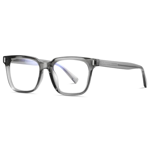 kachawoo Lunettes de blocage de lumière bleue pour hommes et femmes Lunettes de mode avec cadre TR90 Eyewear carrées, L