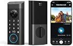 eufy Security Video Smart Lock E330, 3-in-1 Camera+Doorbell+Fingerprint Keyless Entry Door Lock, WiFi Door Lock,App Remote Control,2K HD,Doorbell Camera,No Monthly Fee