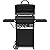 Broil-Mate 30040BMT Cast 2-Burner, Liquid Propane Gas Grill with Side Burner, Black