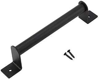 Black Heavy Duty Barn Door Handle Pull Set Carbon Steel Barn Door Hardware with Screws for Sliding Barn Door Closet Wooden Gate