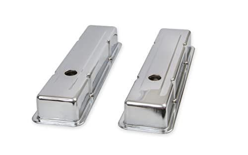 Mr. Gasket 9800 Chrome Valve Covers - Dual Cap Holes