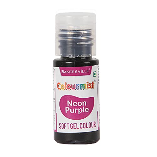 Colourmist Soft Gel Paste Food Color, (Neon Purple), 20g | Edible Gel Colour For Fondant/Dessert/Baking | (B09GKRXCNM) Amazon Price History, Amazon Price Tracker
