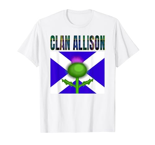 Clan Allison Tartan Scottish Family Name Scotland Pride T-Shirt