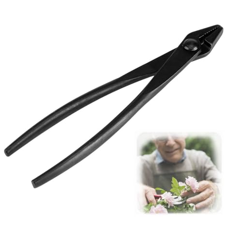 OUKENS Bonsai Wire Plier, 200mm Manganese Steel Alloy Pruning Pliers with Round End Safety Tip, for Bonsai Wiring, Bark Stripping & Branch Shaping, Heavy Duty Rust Proof Garden Tool