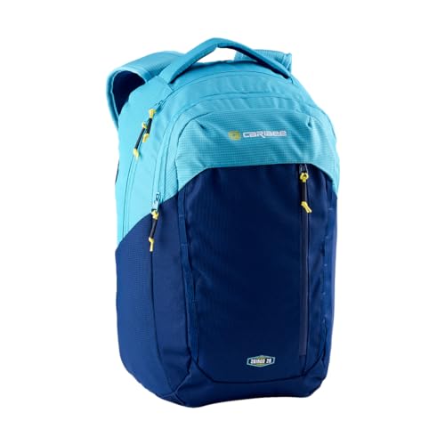 Caribee Mochila de mão Obingo 28L multiuso para laptop 46 x 32 x 20 cm (18 x 12 x 8 polegadas), Azul tropical/azul-marinho, 28L, Mochila