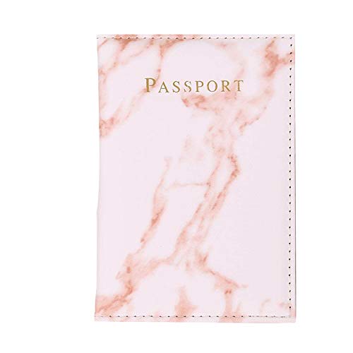 Qwertfeet Mode Damen MäNner Pass Etui Pu Marmor Reise Dokumente Kredit Karten Inhaber Kleine Brieftasche GeldböRse Tasche Tasche Rot Cover