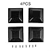 4x4 Inch PP Plastic Fence Post Cap for Outdoor Wooden Fence – Weatherproof, for Easy Install, Black Protective Cover with 3/8