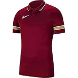 Nike Jungen Academy 21 Polohemd, Tour Yellow/Black/Anthracite/Black, 134-146 EU