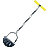 芝生カッター 芝生手入具 ターフカッター 芝カッター ステップ付き 芝刈りシャベル 芝刈り機 エッジャー芝生 園芸 ガーデニング 手動スチールエッジャー (108.4*22cm,A)