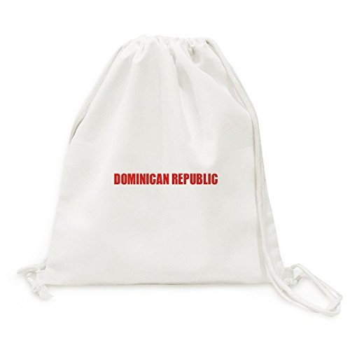 Sac voyage toile république dominicaine rouge pour vacances et courses sans effort