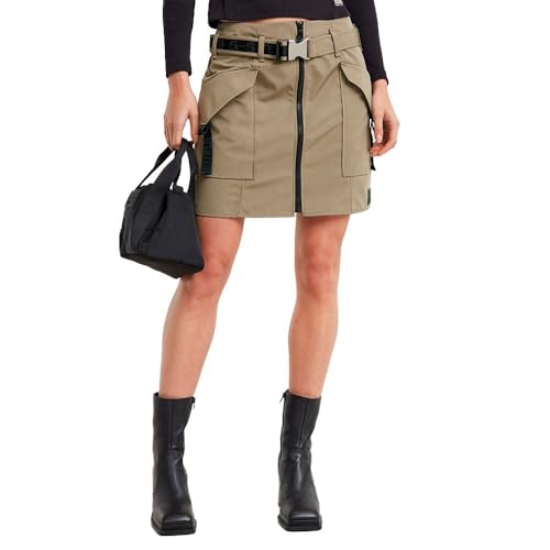 G STAR Para Mujer Tech Skirt, Beige (Brindle D25239 D720 C788), 26