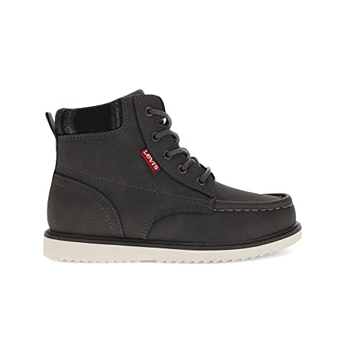 Levi's Kids Dean Neo Unisex Moc Toe Boot, Dark Grey, 6 M #TOP5