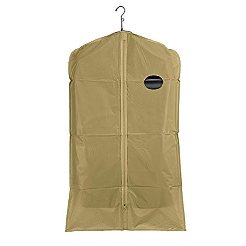 Econoco 54/T Vinyl Taffeta Finish Cover with Oval Window and Center Zipper, 3 gauge, 24