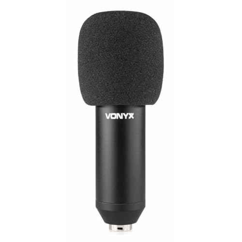 Vonyx CM400B micrófono de Condensador con Soporte de Mesa, shockmount, Filtro antipop, Cable Jack 3,5 mm, Ideal para Podcast, locución, Streaming y grabaciones de Estudio - imagen 9