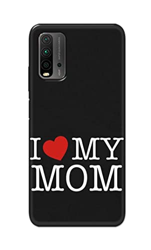 Image of PRINTFIDAA I Love My Mom Hard Back Cover for Redmi 9 Power Back Cover -(P6) KAT1006