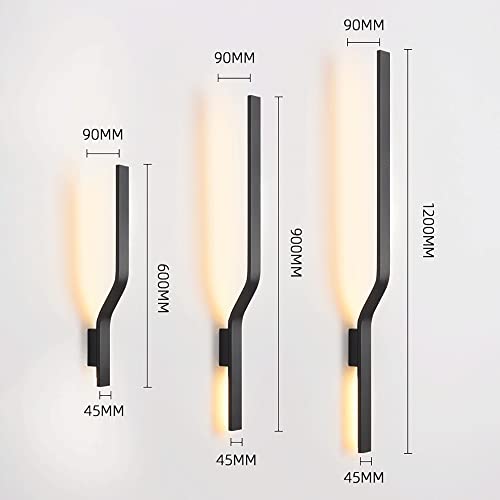 Lámpara de pared con tira de metal y luz cálida para decorar un pasillo elegante 5