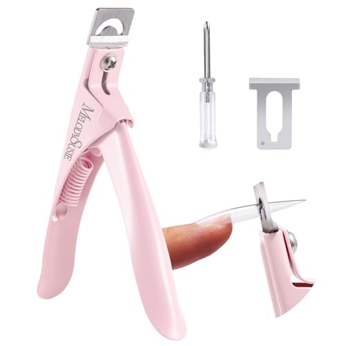 Image of MelodySusie Adjustable Stainless Steel Acrylic Nail Clippers, Pale Pink