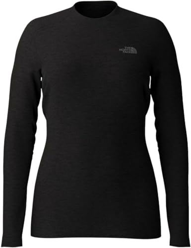 The North Face Women's Easy L/S Crew Neck T-Shirt, TNF Black, S