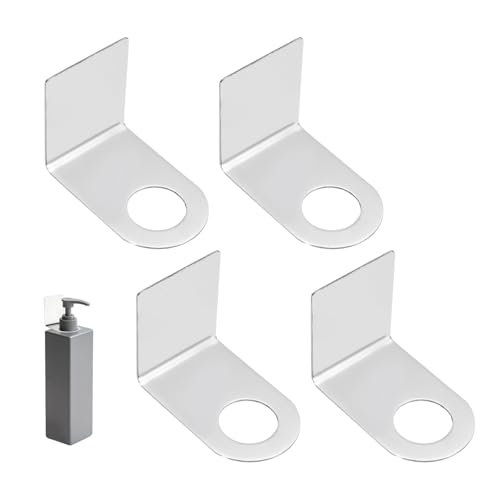 uxcell 4 Pcs Shower Shampoo Bottle Holder, 1.1 Inch Adhesive