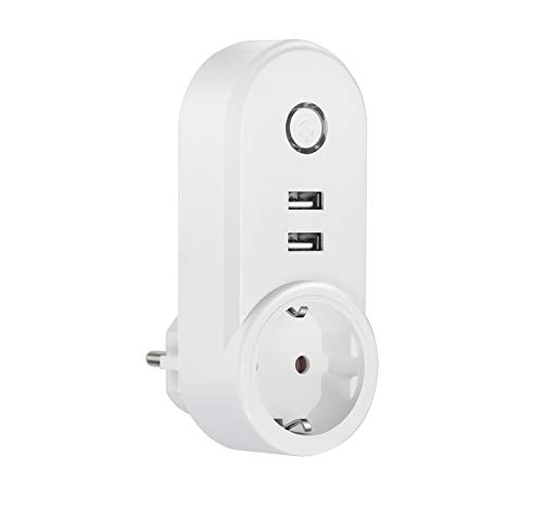 MUVIT IO Enchufe Inteligente WiFi con 2 USB Cover