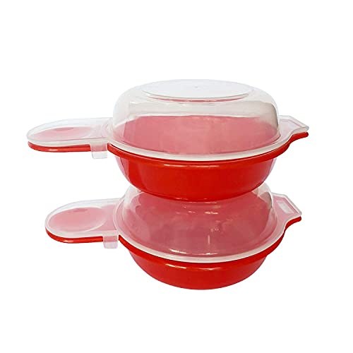 Fosutou Microwave Egg Cooker, 2 Sets Egg Cooking Tool Making Two Eggwich One Time Perfectly Within Just One Minute With Gourmet Recipe Included #TOP2