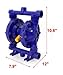 12 GPM QBK-15 Air-Operated Double Diaphragm Pump Cast Iron Pump 1/2