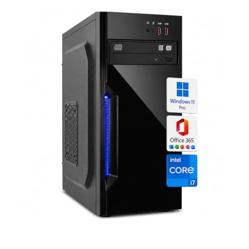 Betashop PC Fisso Completo - Computer Desktop i7-4790 • RAM 32GB • SSD 1TB (512 SSD + 512HDD) • Grafica Integrata HD 430 • Wi-Fi • Masterizzatore DVD • HDMI • USB 3.0 • Windows 11 Pro • Office 365.