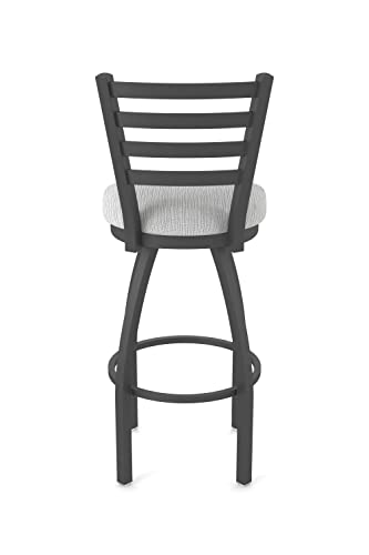 410 Jackie Butaco Giratorio de Barra 36" con Acabado en Pewter y Asiento Graph Alpine miniatura 7