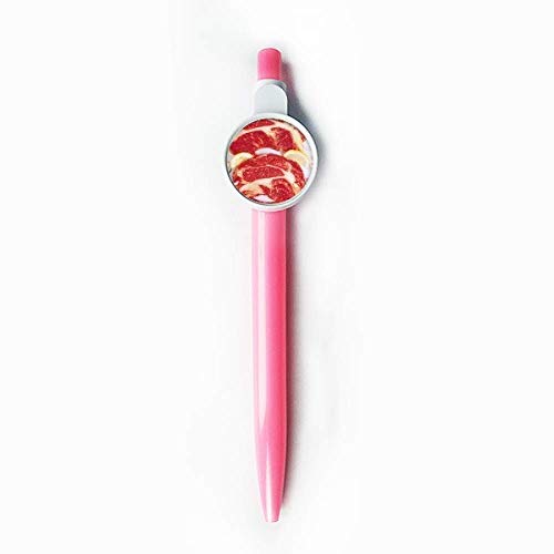 Stylo à bille rétractable viande crue idéal pour bureau et cuisine