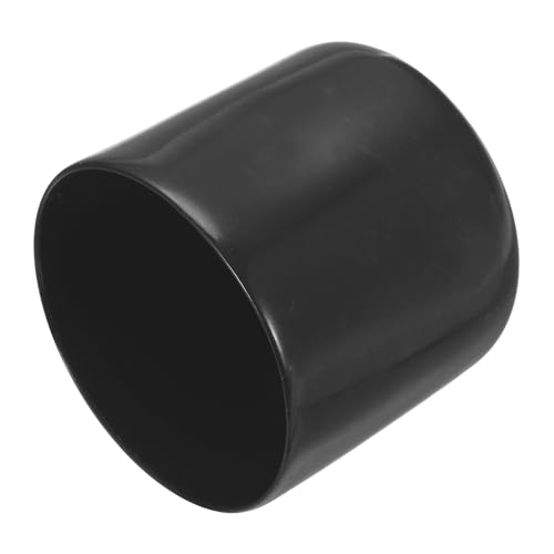 Image of uxcell 4pcs Rubber End Caps 43mm ID Vinyl Round End Cap Cover Screw Thread Protectors Black, 40mm Height